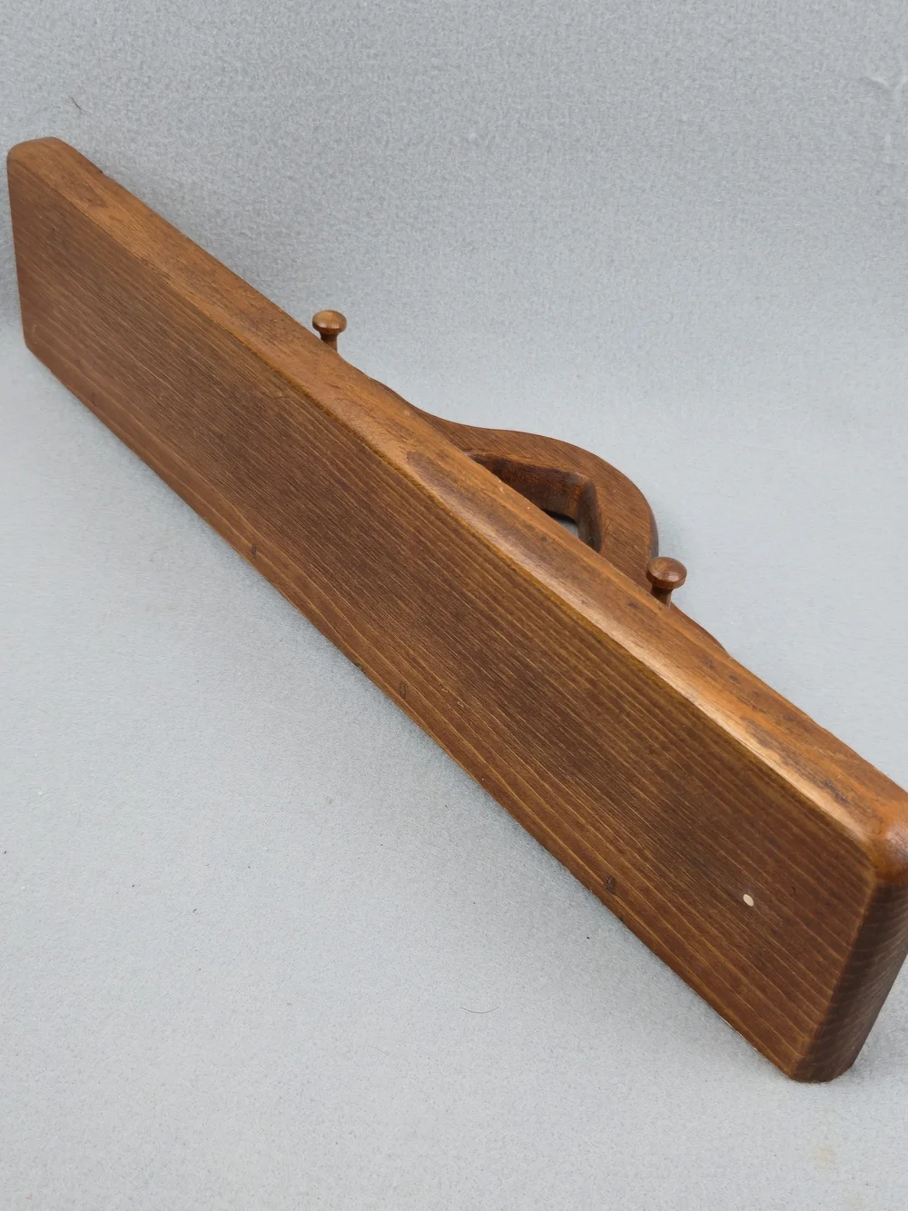 Vintage Wood Heart Wall Shelf Peg Rack Country 16